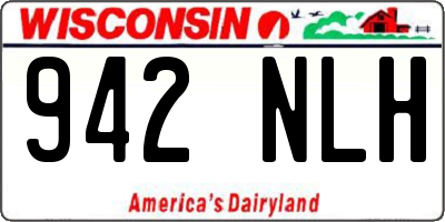 WI license plate 942NLH