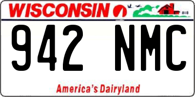 WI license plate 942NMC