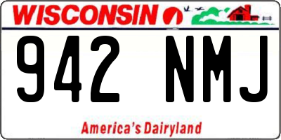 WI license plate 942NMJ