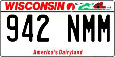 WI license plate 942NMM