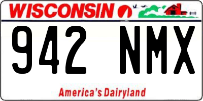 WI license plate 942NMX