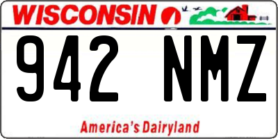 WI license plate 942NMZ