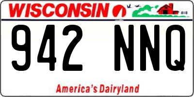 WI license plate 942NNQ
