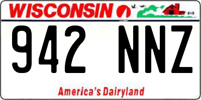 WI license plate 942NNZ
