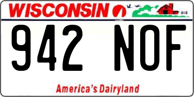 WI license plate 942NOF