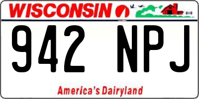 WI license plate 942NPJ
