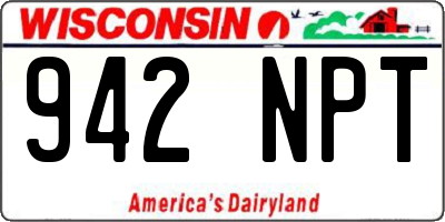 WI license plate 942NPT