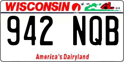 WI license plate 942NQB