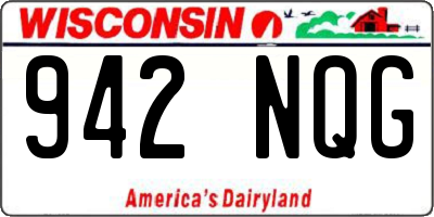 WI license plate 942NQG
