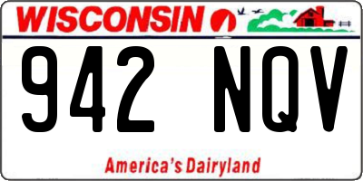 WI license plate 942NQV