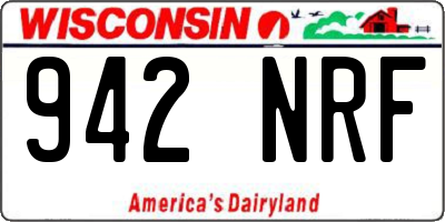WI license plate 942NRF