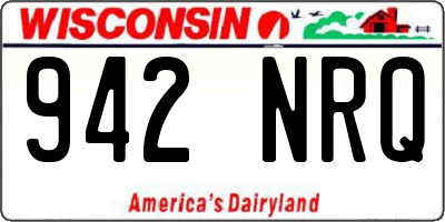 WI license plate 942NRQ