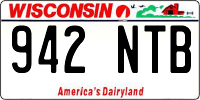 WI license plate 942NTB
