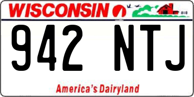 WI license plate 942NTJ