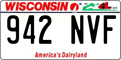 WI license plate 942NVF