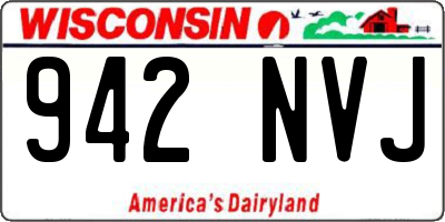 WI license plate 942NVJ