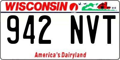 WI license plate 942NVT