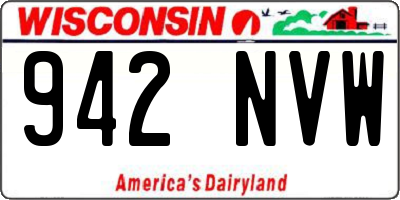 WI license plate 942NVW