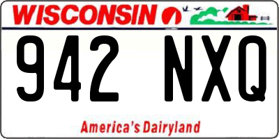 WI license plate 942NXQ