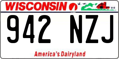WI license plate 942NZJ