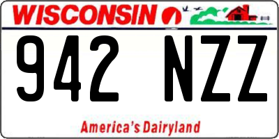 WI license plate 942NZZ