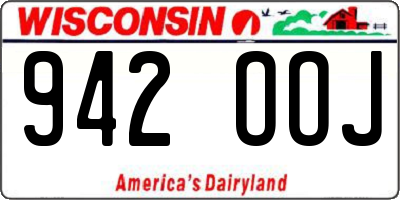 WI license plate 942OOJ