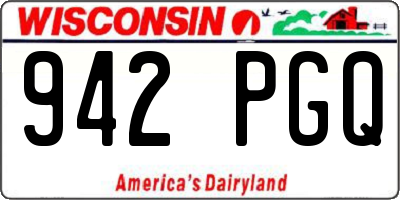 WI license plate 942PGQ