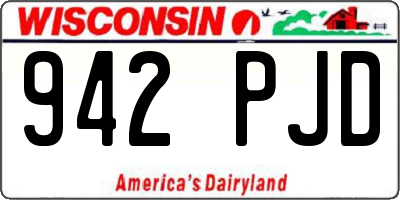 WI license plate 942PJD