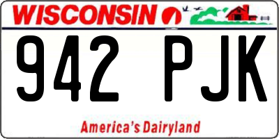 WI license plate 942PJK