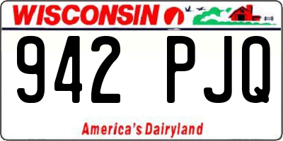 WI license plate 942PJQ