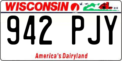 WI license plate 942PJY