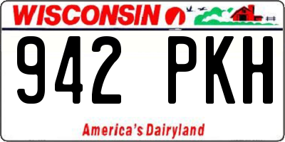 WI license plate 942PKH