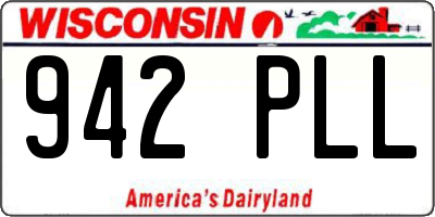 WI license plate 942PLL