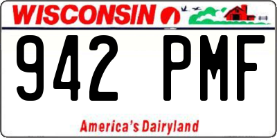 WI license plate 942PMF