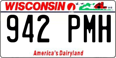 WI license plate 942PMH