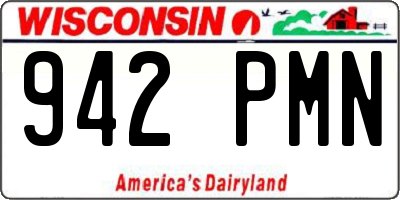 WI license plate 942PMN