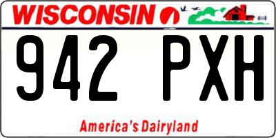 WI license plate 942PXH
