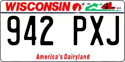 WI license plate 942PXJ