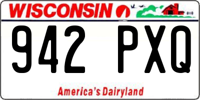 WI license plate 942PXQ