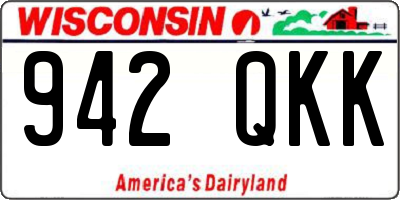 WI license plate 942QKK