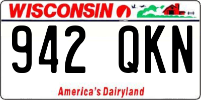 WI license plate 942QKN