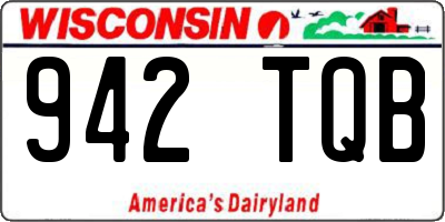 WI license plate 942TQB