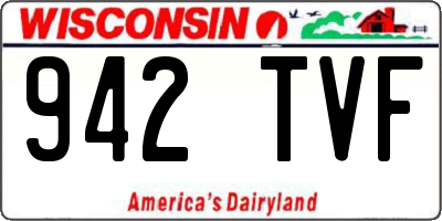 WI license plate 942TVF