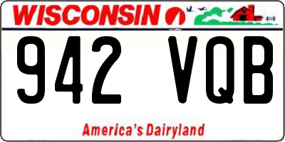WI license plate 942VQB