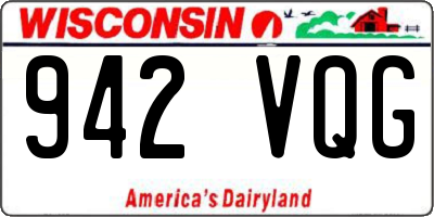 WI license plate 942VQG