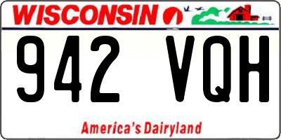 WI license plate 942VQH