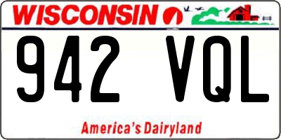 WI license plate 942VQL