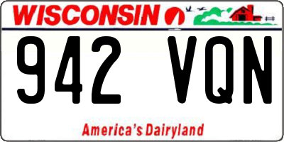 WI license plate 942VQN