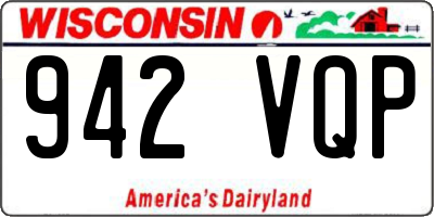WI license plate 942VQP
