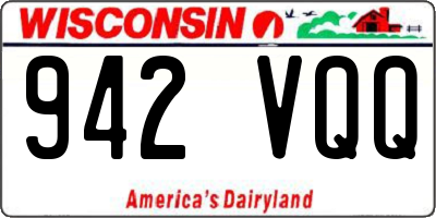WI license plate 942VQQ